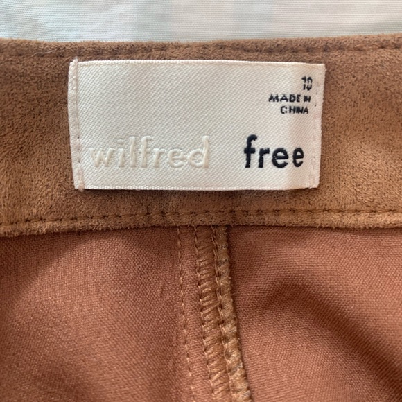 ARITZIA WILFRED SUEDE ZIPPER SKIRT - Picture 3 of 7